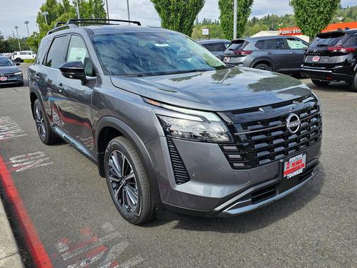 Gun Metallic 2026 Nissan Pathfinder Platinum