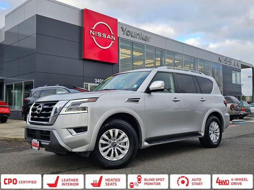 Brilliant Silver Metallic 2024 Nissan Armada SV 4WD