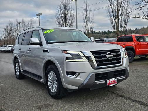 Brilliant Silver Metallic 2024 Nissan Armada SV 4WD