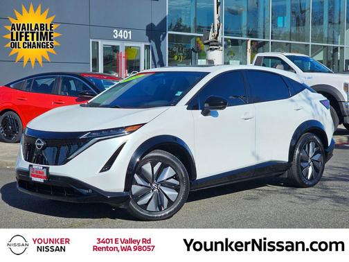Everest White Pearl Tricoat 2024 Nissan ARIYA EVOLVE+