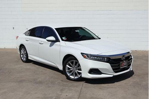 Platinum White Pearl 2021 Honda Accord LX 1.5T
