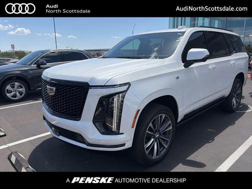 Crystal White Tricoat 2025 Cadillac Escalade Sport