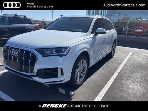 Glacier White Metallic 2020 Audi Q7 55 Premium Plus