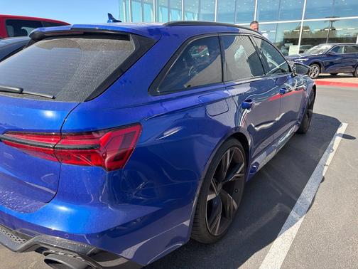 Blue 2022 Audi RS 6 Avant 4.2