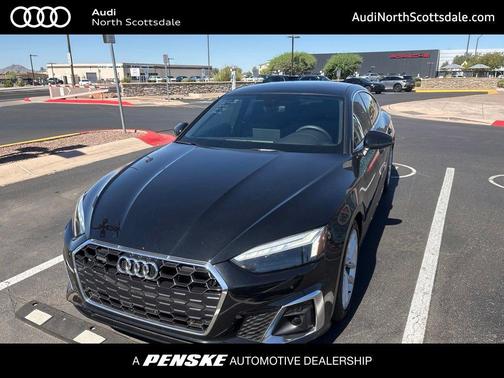 Mythos Black Metallic 2023 Audi A5 Sportback 45 S Line Premium
