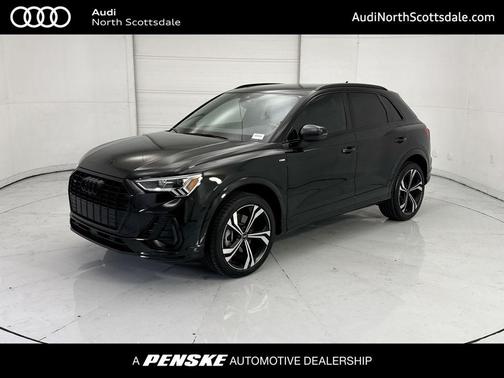 Mythos Black Metallic 2024 Audi Q3 45 S line Premium Plus