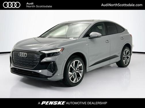 Pebble Gray 2024 Audi Q4 e-tron Premium 50 quattro