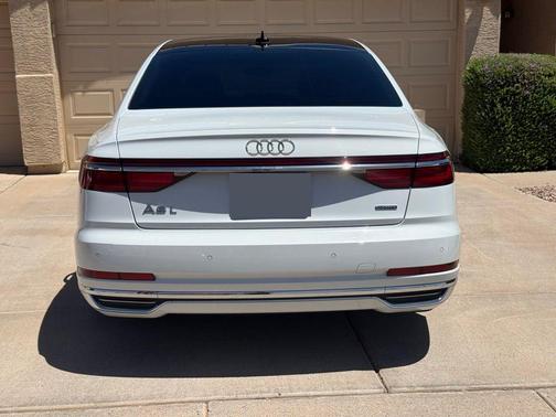 Glacier White 2021 Audi A8 L 55