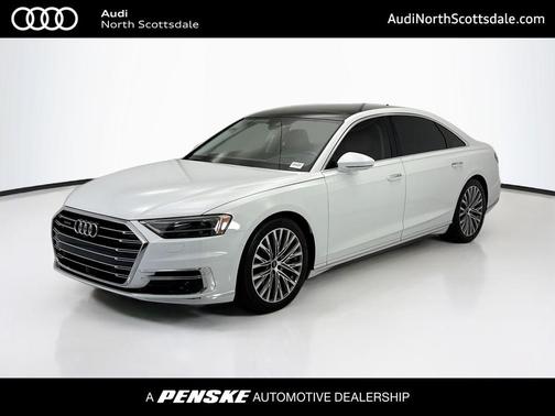 Glacier White 2021 Audi A8 L 55