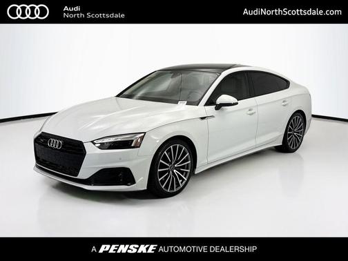 Glacier White Metallic 2023 Audi A5 Sportback Premium Plus