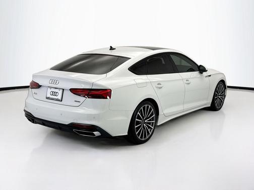 Glacier White Metallic 2023 Audi A5 Sportback Premium Plus