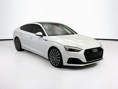 Glacier White Metallic 2023 Audi A5 Sportback Premium Plus