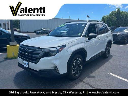 Crystal White Pearl 2025 Subaru Forester Hybrid