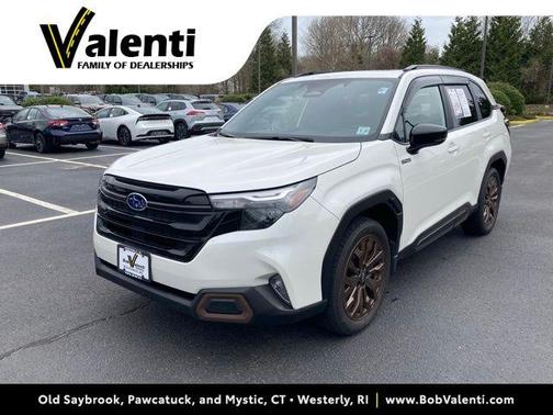Crystal White Pearl 2025 Subaru Forester Hybrid Sport