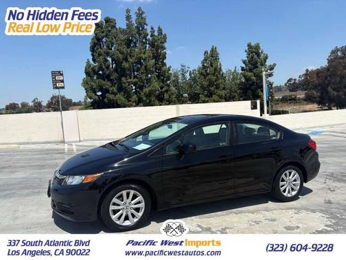 Crystal Black Pearl 2012 Honda Civic EX-L