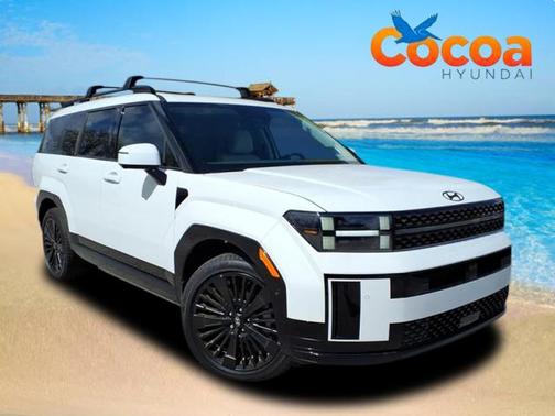 Serenity White 2026 Hyundai SANTA FE HEV Calligraphy