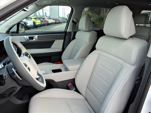 Serenity White 2026 Hyundai SANTA FE HEV Calligraphy