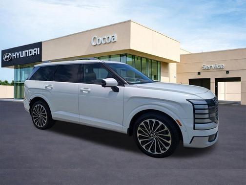 Creamy White Pearl 2026 Hyundai Palisade Hybrid Calligraphy