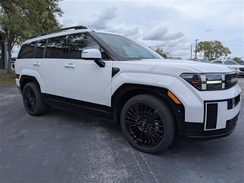 Serenity White 2026 Hyundai SANTA FE HEV Calligraphy