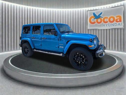 Hydro Blue Pearlcoat 2023 Jeep Wrangler 4xe Sahara