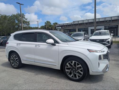 Quartz White 2022 Hyundai SANTA FE Calligraphy