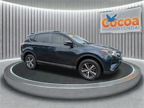 Blue 2017 Toyota RAV4 XLE