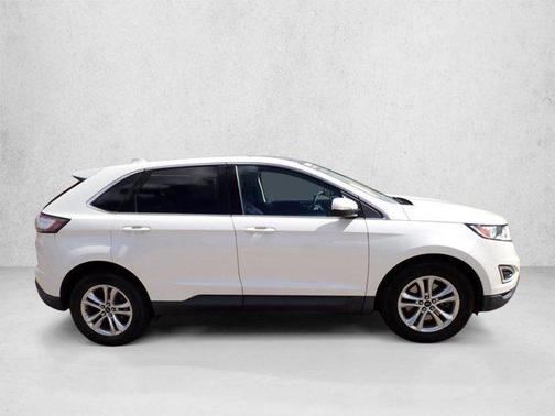 White Platinum Metallic Tri-Coat 2016 Ford Edge SEL