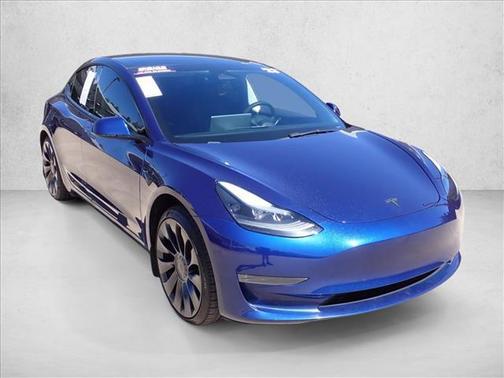 Deep Blue Metallic 2023 Tesla Model 3 Performance