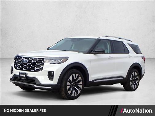 Star White Metallic Tri-Coat 2026 Ford Explorer Platinum