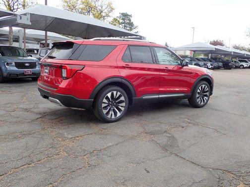 Rapid Red Metallic Tinted Clearcoat 2026 Ford Explorer Platinum