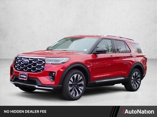 Rapid Red Metallic Tinted Clearcoat 2026 Ford Explorer Platinum