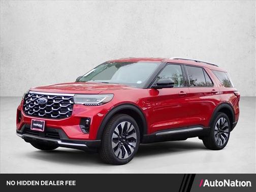 Rapid Red Metallic Tinted Clearcoat 2026 Ford Explorer Platinum