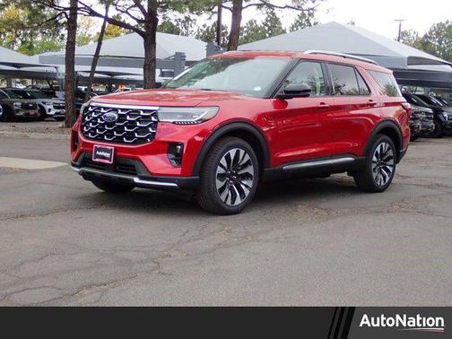 Rapid Red Metallic Tinted Clearcoat 2026 Ford Explorer Platinum