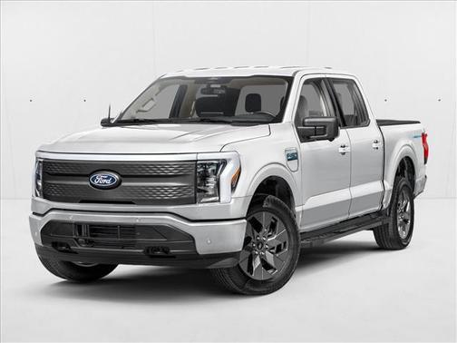 Space White Metallic 2025 Ford F-150 Lightning Flash