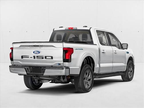 Space White Metallic 2025 Ford F-150 Lightning Flash