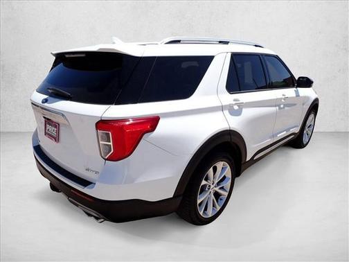 Star White Metallic Tri-Coat 2023 Ford Explorer Platinum