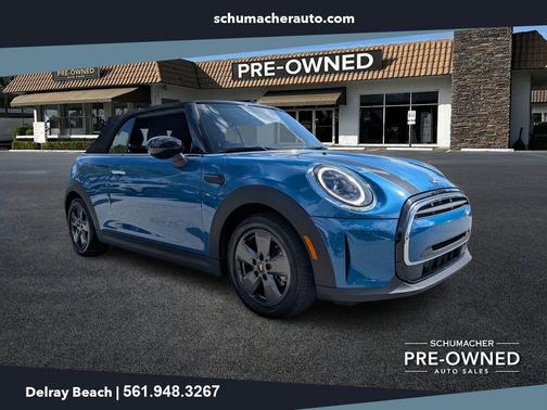Island Blue Metallic 2022 MINI Convertible Cooper