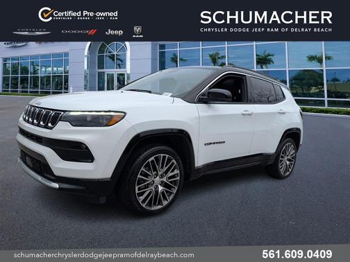 Bright White Clearcoat 2023 Jeep Compass Limited