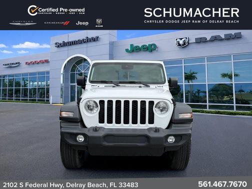 Bright White Clearcoat 2024 Jeep Wrangler Sport