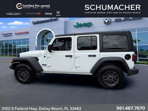 Bright White Clearcoat 2024 Jeep Wrangler Sport