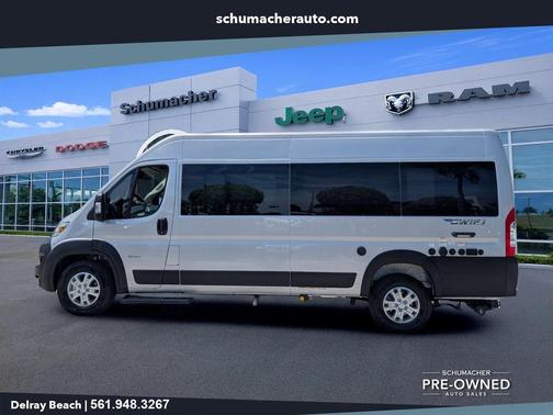 Bright Silver Clearcoat Metallic 2025 RAM ProMaster 3500 Window Van High Roof