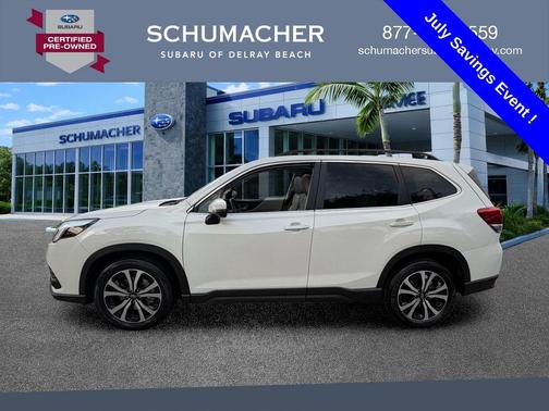 Crystal White Pearl 2023 Subaru Forester Limited