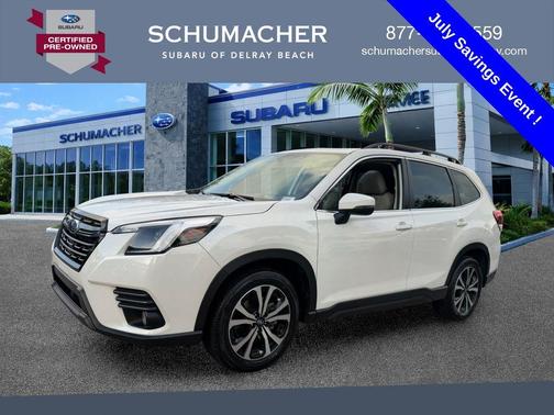 Crystal White Pearl 2023 Subaru Forester Limited