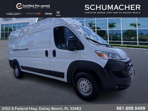 Bright White Clearcoat 2025 RAM ProMaster 2500 High Roof