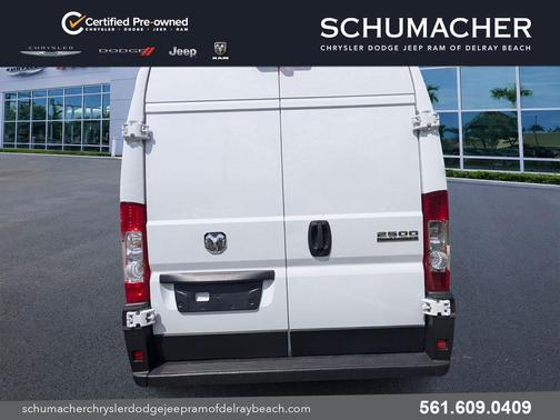 Bright White Clearcoat 2025 RAM ProMaster 2500 High Roof