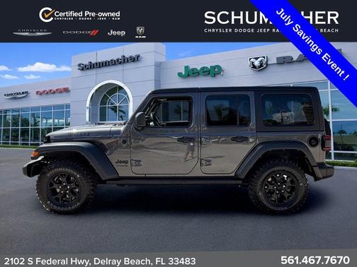 Granite Crystal Clearcoat Metallic 2022 Jeep Wrangler Unlimited Sport