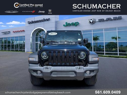 Black Clearcoat 2023 Jeep Wrangler Sport