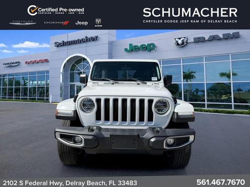 Bright White Clearcoat 2021 Jeep Wrangler Unlimited Sahara