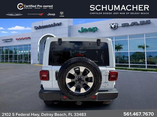 Bright White Clearcoat 2021 Jeep Wrangler Unlimited Sahara