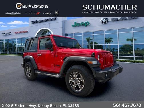 Firecracker Red Clearcoat 2023 Jeep Wrangler Sport